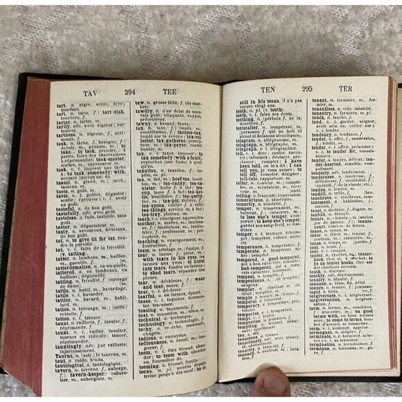 Cestre’Guibillon Dictionnarie French To English Hardcover Book - Picture 8 of 10